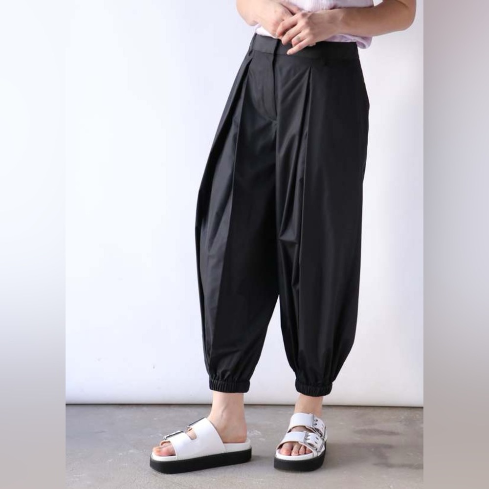 Tibi Sporty Nylon Balloon Pant Size 6 Black